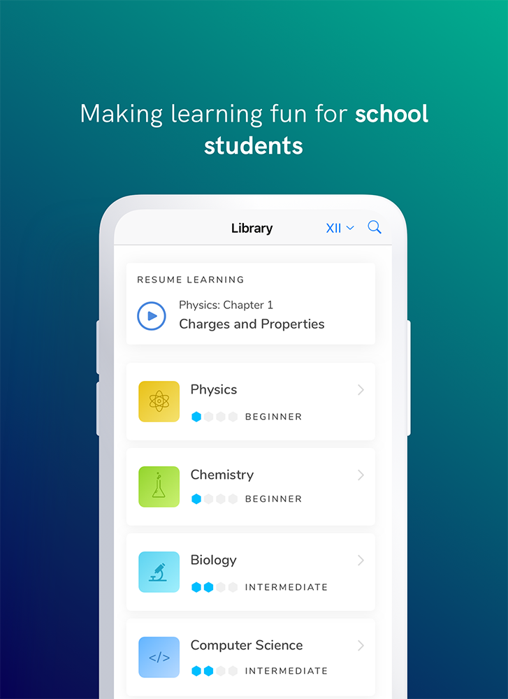 Fingertips Education app screenshots