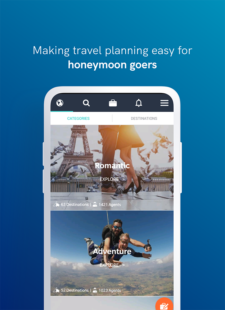 Travel Triangle app screenshots