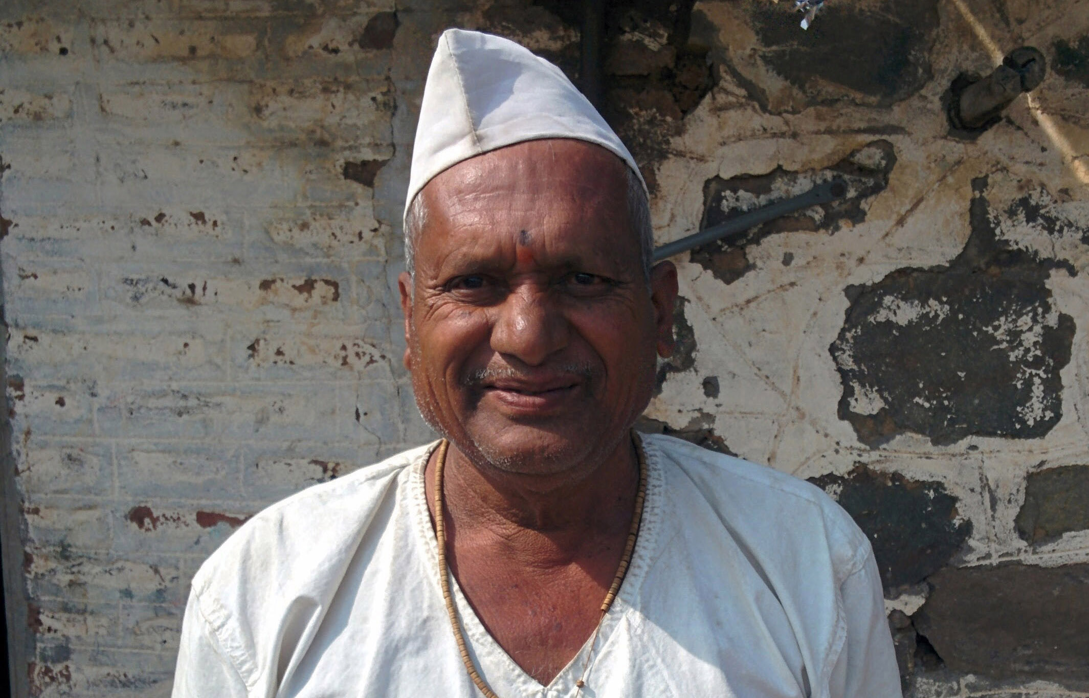 Field interview with a tractor driver